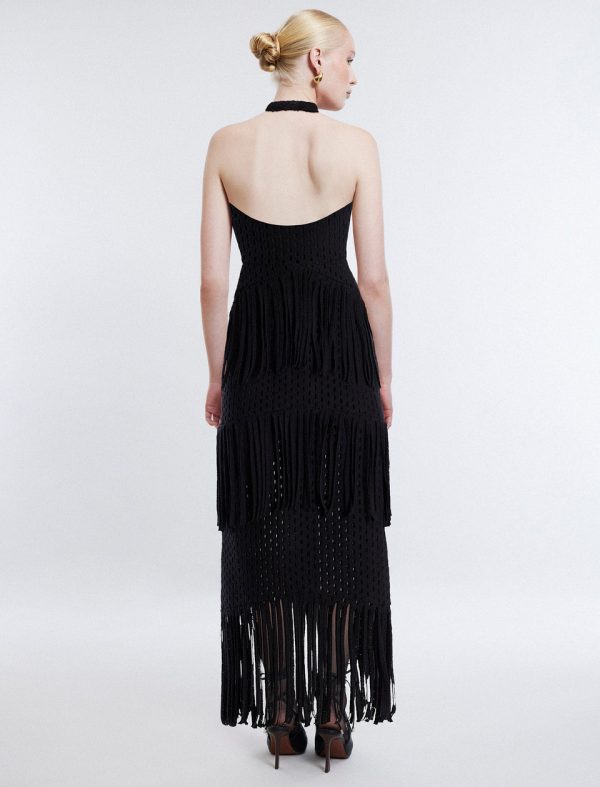 Bcbg Maci Lace Fringe Midi Dress - Image 6