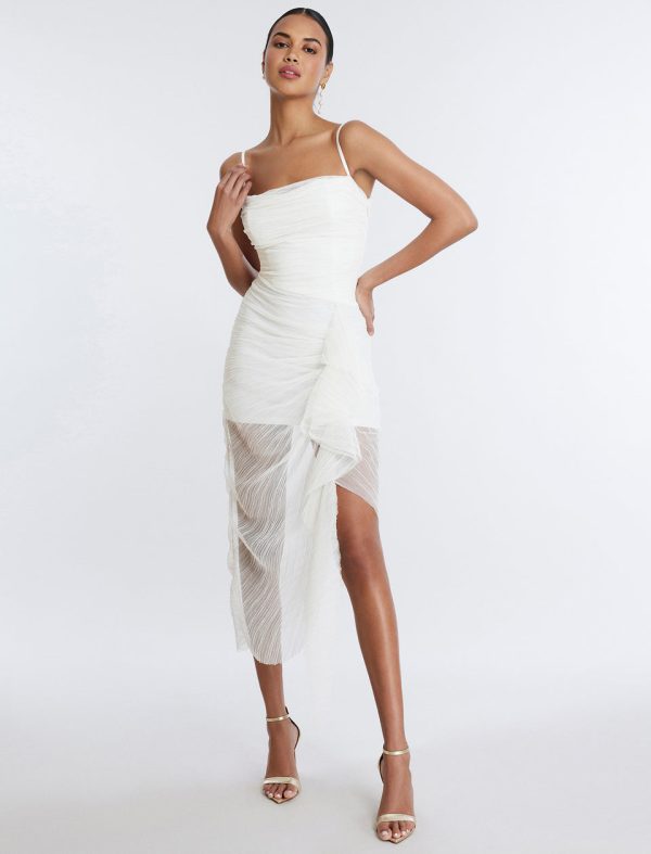 Bcbg Lottie Cascading Ruched Dress - Image 2