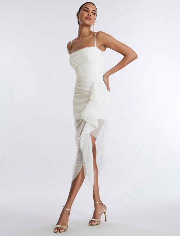 Bcbg Lottie Cascading Ruched Dress - Image 3