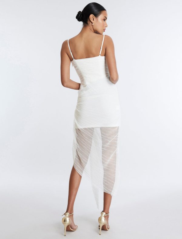 Bcbg Lottie Cascading Ruched Dress - Image 4