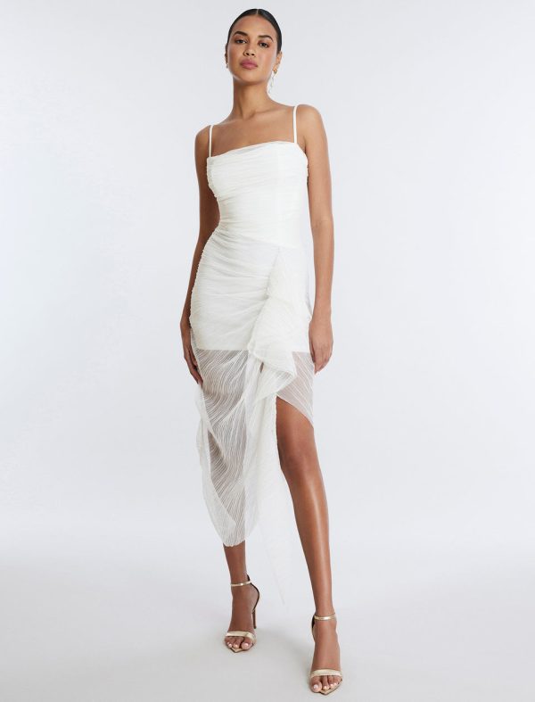 Bcbg Lottie Cascading Ruched Dress - Image 5