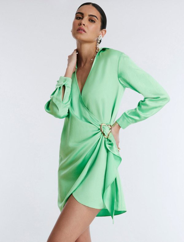 Bcbg Connie Faux Wrap Mini Dress - Image 6