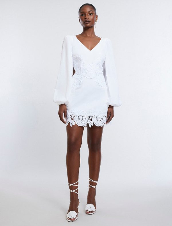 Bcbg Rosa Lace Applique Mini Dress - Image 3