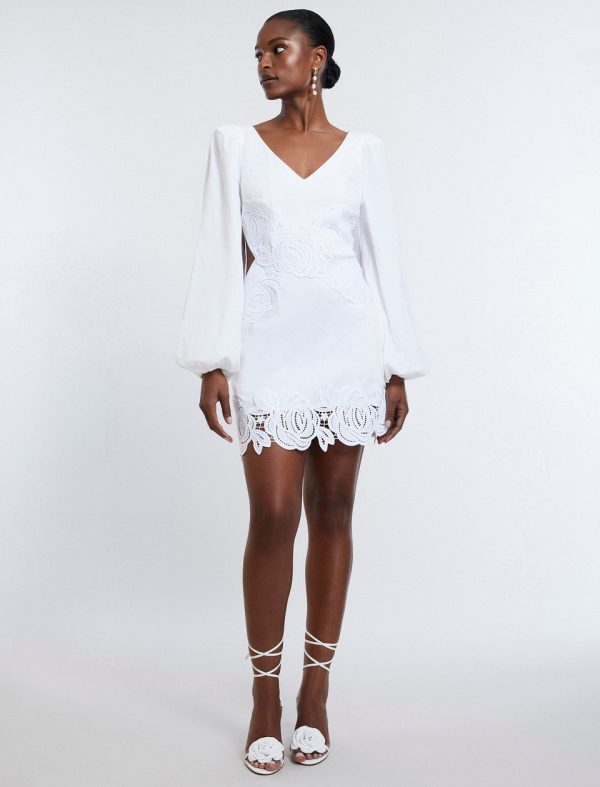 Bcbg Rosa Lace Applique Mini Dress - Image 5