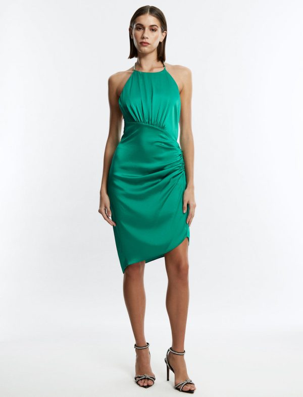 Bcbg Dress Anwen Ruched Mini Dress