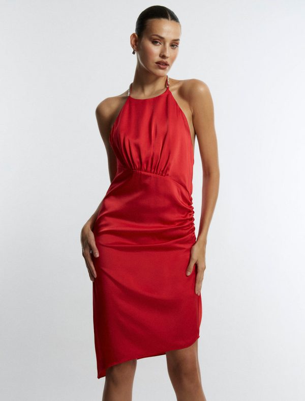 Bcbg Dress Anwen Ruched Mini Dress - Image 3