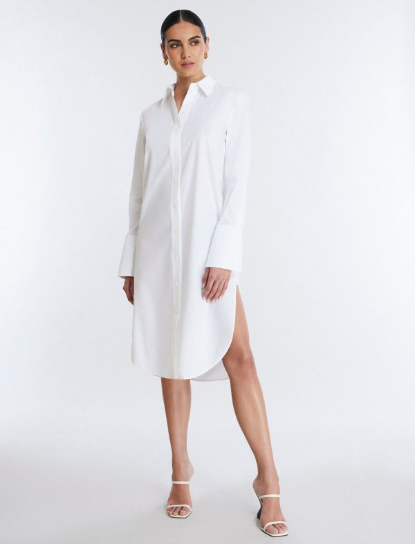 Bcbg Cotton Poplin Shirt Dress - Image 6