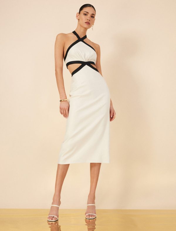 Bcbg Lula Contrast Trim Midi Dress - Image 2