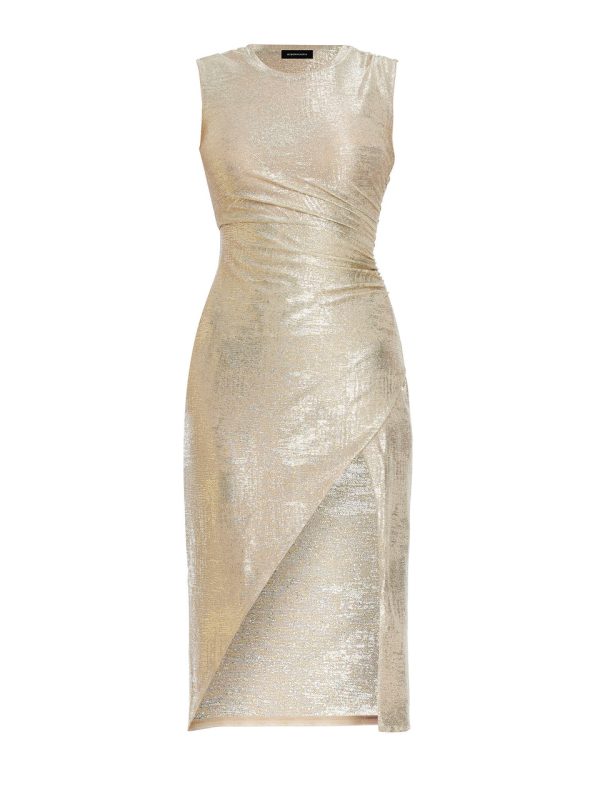 Bcbg Ilaria Sleeveless Metallic Midi Dress - Image 8