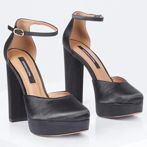 BCBG CICI PLATFORM PUMP HEEL - BLACK