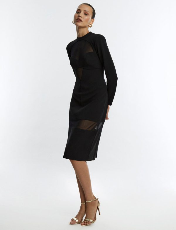 Bcbg Georgiana Illusion Midi Dress - Image 3