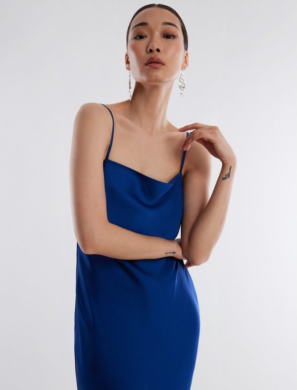 Bcbg Bea Satin Midi Dress - Image 5