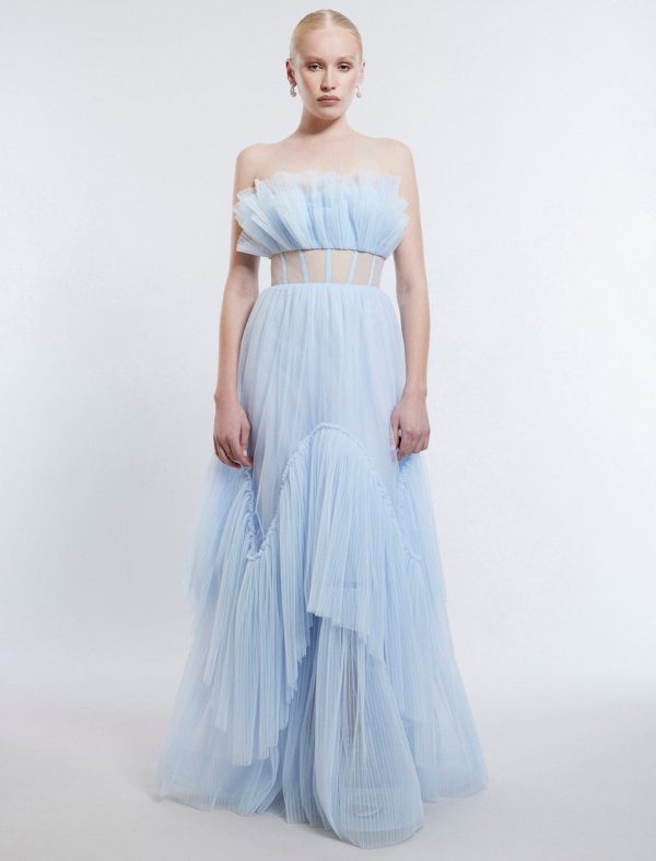 Bcbg Jeanne Strapless Tulle Gown - Image 2