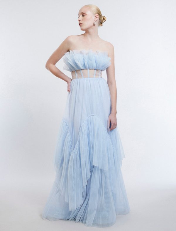 Bcbg Jeanne Strapless Tulle Gown - Image 5