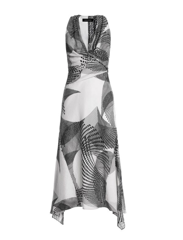 Bcbg 2025 Printed Cowl Halter Dress - Image 8