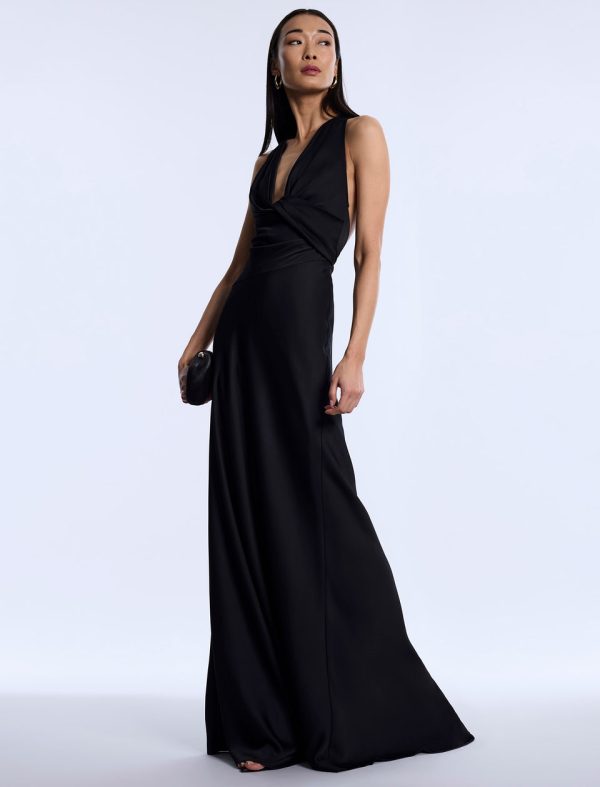 Bcbg 2025 Cowl Neck Halter Gown - Image 6