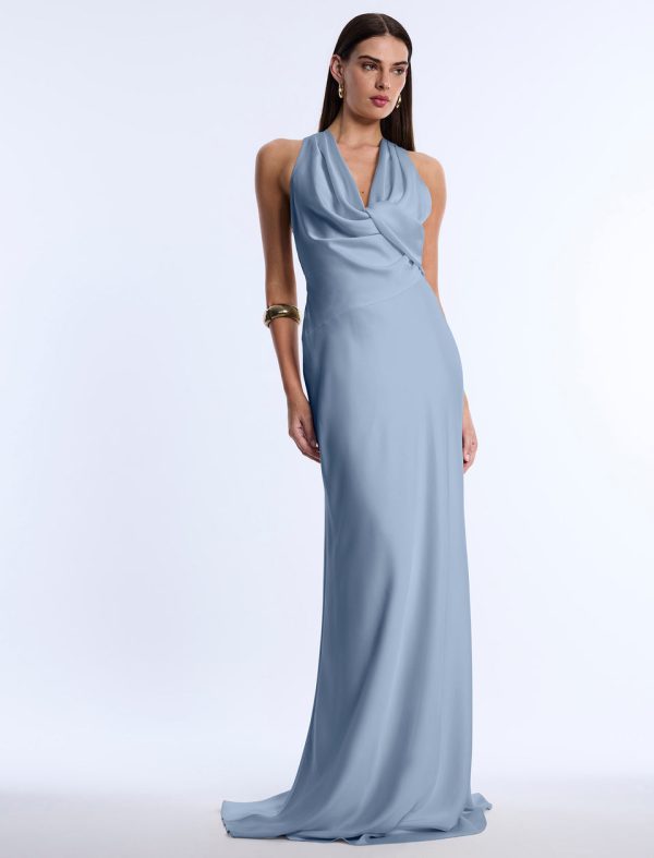 Bcbg 2025 Cowl Neck Halter Gown - Image 3