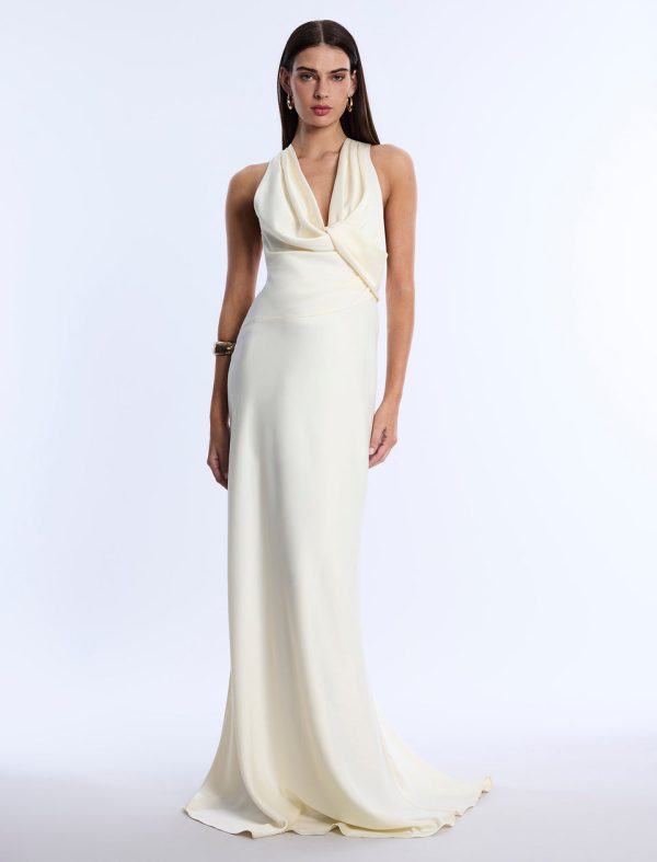 Bcbg 2025 Cowl Neck Halter Gown - Image 4