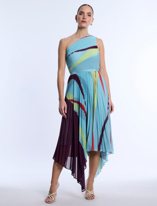 Bcbg 2025 Printed Pleated Dress