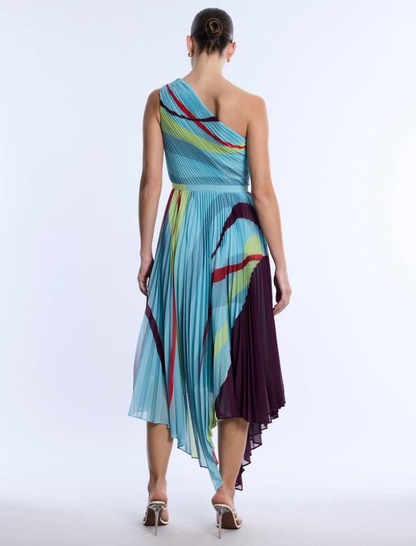 Bcbg 2025 Printed Pleated Dress - Image 2