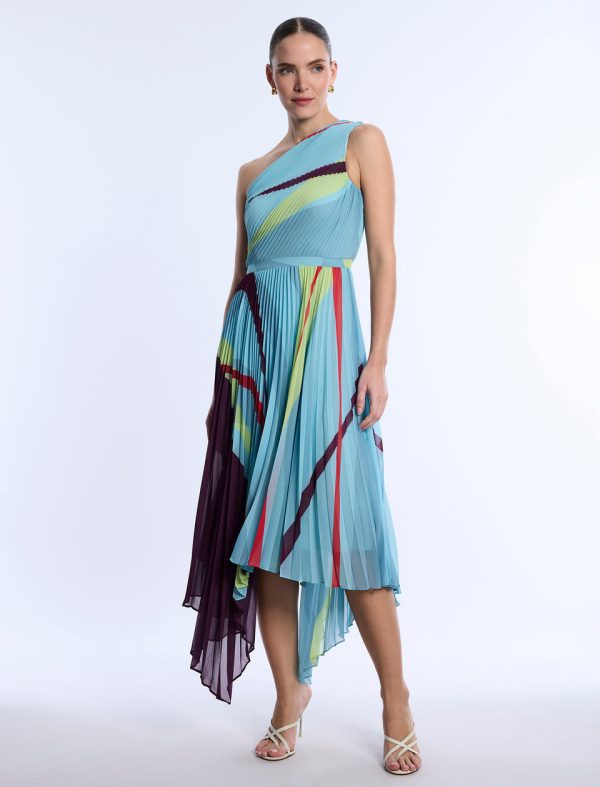 Bcbg 2025 Printed Pleated Dress - Image 4