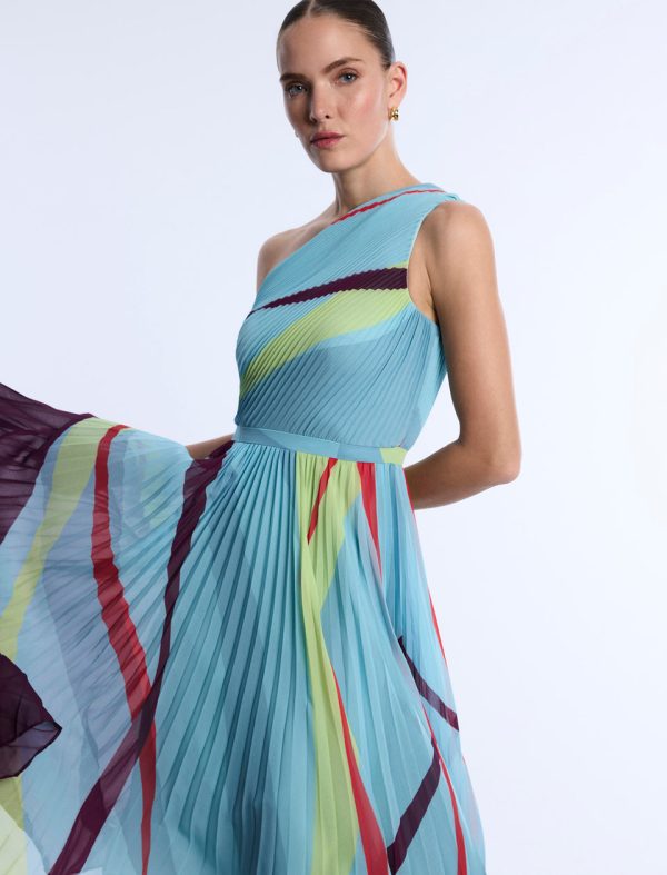 Bcbg 2025 Printed Pleated Dress - Image 6