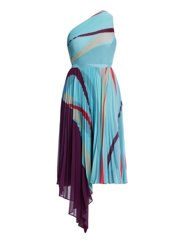 Bcbg 2025 Printed Pleated Dress - Image 8