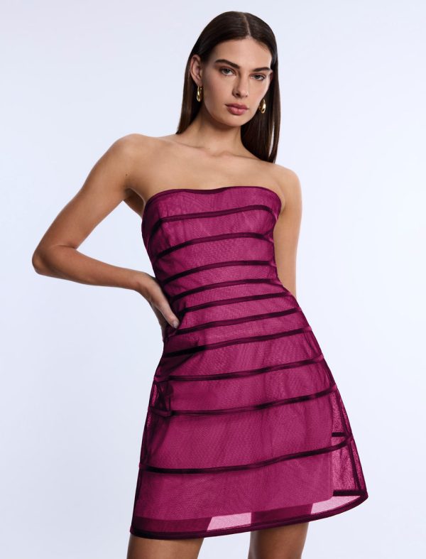 Bcbg 2025 Sheer Volume Strapless Dress - Image 6