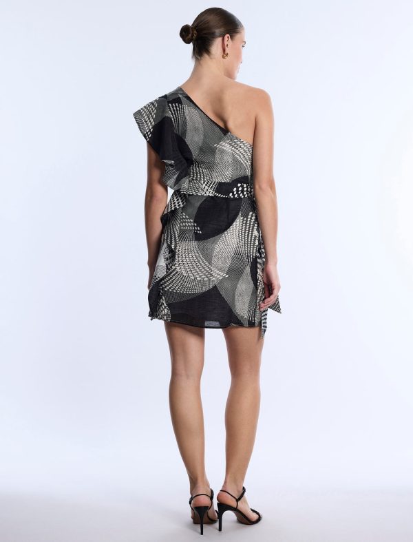 Bcbg 2025 One Shoulder Flounce Mini - Image 2