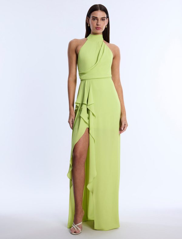 Bcbg 2025 Mock Neck Drape Gown