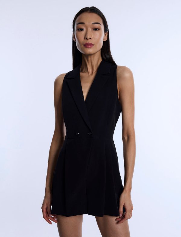 Bcbg 2025 Tailored Sleeveless Romper - Image 5