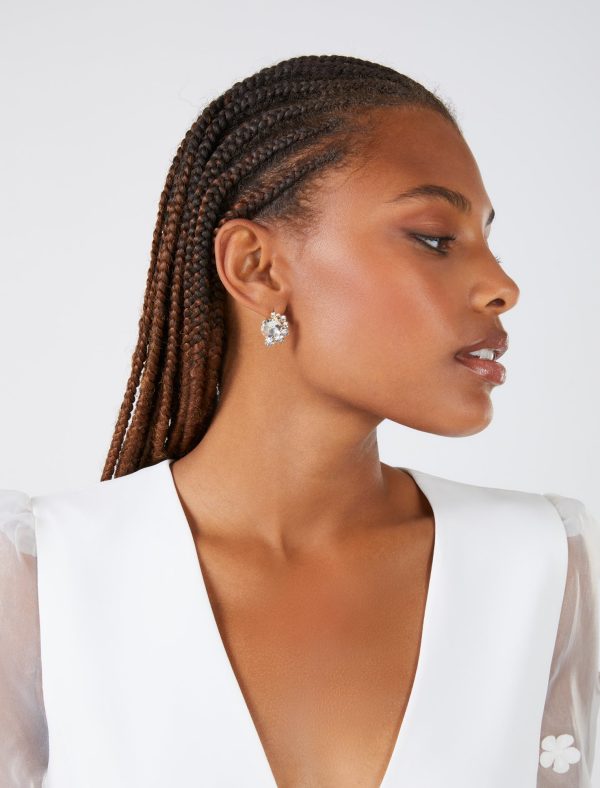 Bcbg Cluster Crystal Earrings