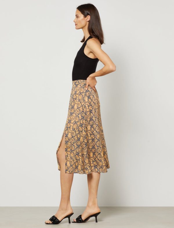 Bcbg Maxi Skirt A-Line Snakeskin - Image 2