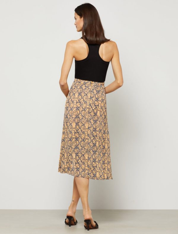 Bcbg Maxi Skirt A-Line Snakeskin - Image 3