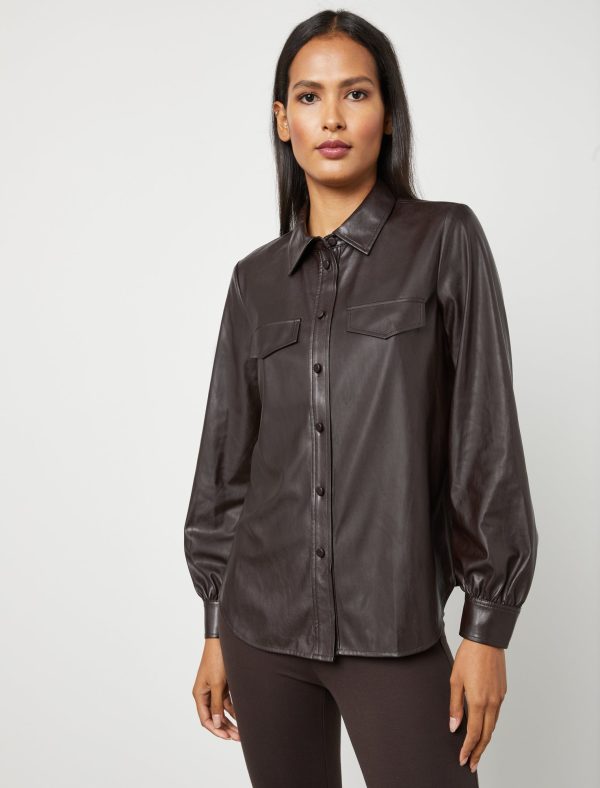 Bcbg Collared Long Sleeve Shirt - Image 6