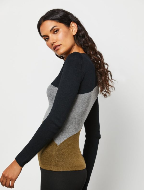 Bcbg Colorblock Crew Neck Sweater - Image 3