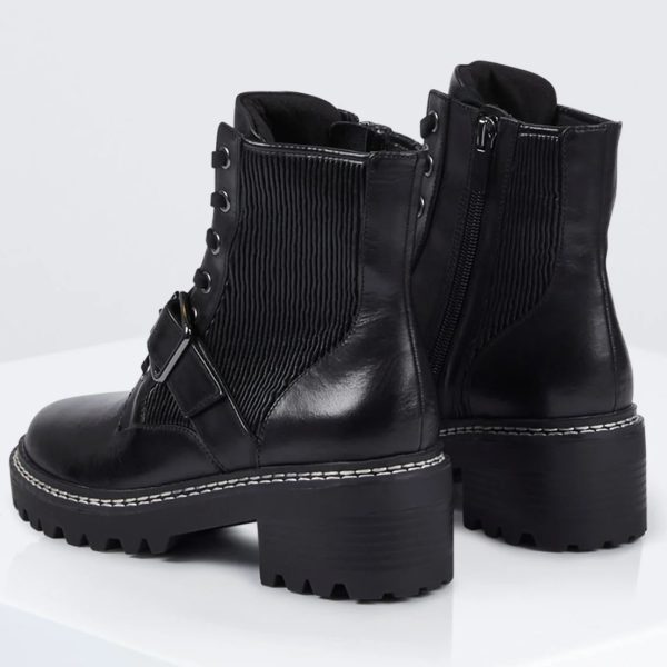 BCBG CORALIE COMBAT BOOT BCBGENERATION - BLACK - Image 2