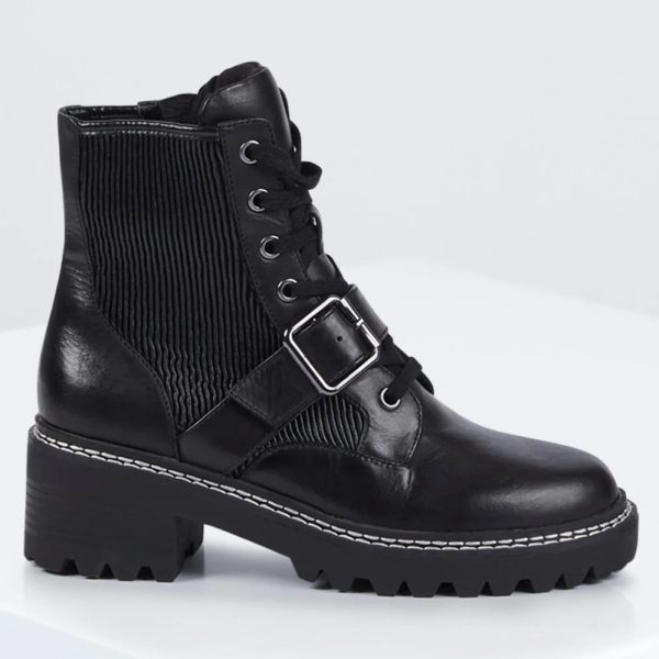 BCBG CORALIE COMBAT BOOT BCBGENERATION - BLACK - Image 3