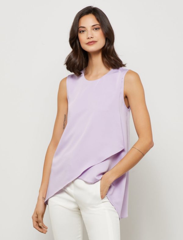 Bcbg Crew Neck Tulip Wrap Top