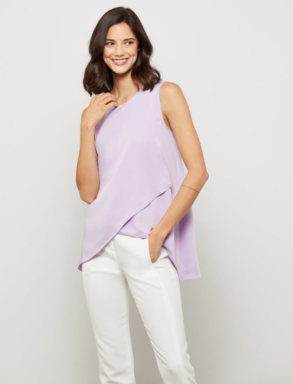 Bcbg Crew Neck Tulip Wrap Top - Image 2