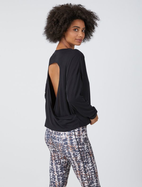 Bcbg Cutout Back Pullover Shirt