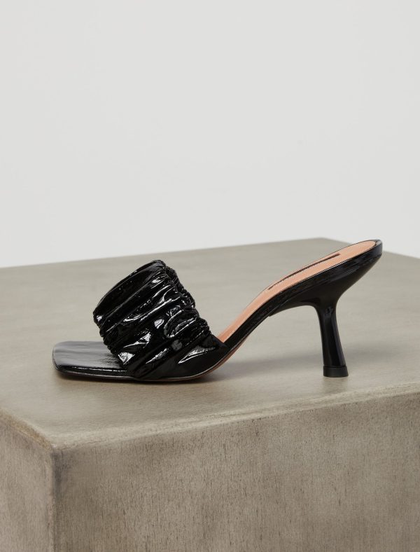 Bcbg Dallas Crinkle Patent Mule Sandal - Image 3