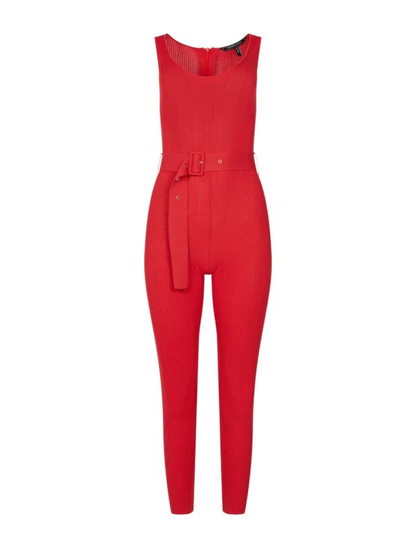 BCBG DANIELLA KNIT JUMPSUIT - RUBICONDO - Image 6