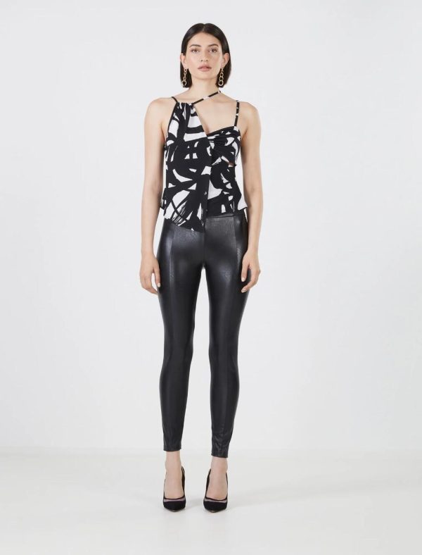 BCBG DARIO ASYMMETRICAL CUTOUT TOP