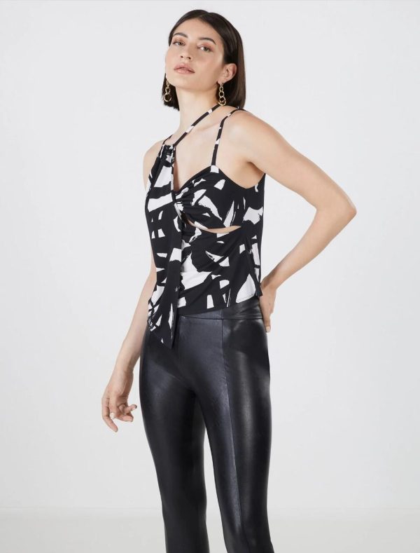 BCBG DARIO ASYMMETRICAL CUTOUT TOP - Image 2