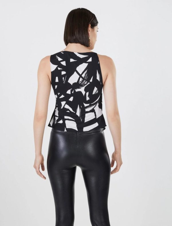 BCBG DARIO ASYMMETRICAL CUTOUT TOP - Image 4