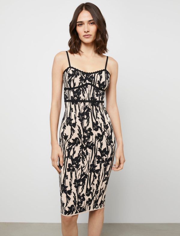 Bcbg Davina Printed Lace Jacquard Dress - Image 2