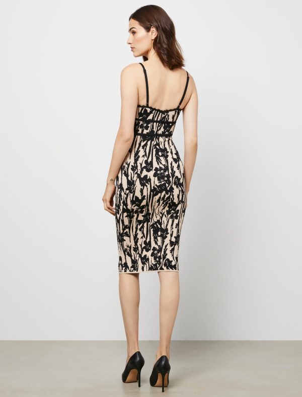 Bcbg Davina Printed Lace Jacquard Dress - Image 5