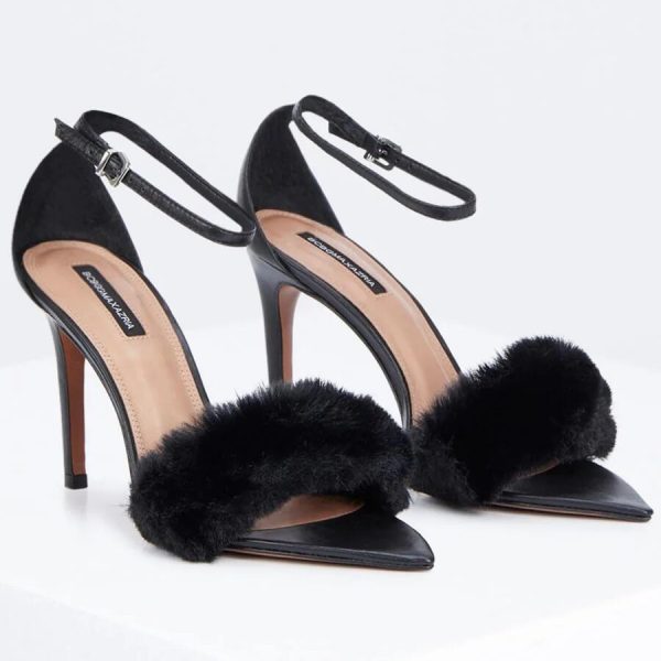 BCBG DENLI SANDAL HEEL - BLACK