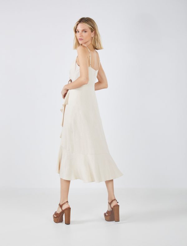 BCBG DORIS RUFFLE MIDI DRESS - Image 3